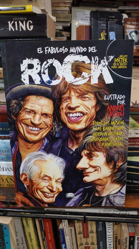 El Fabuloso Mundo Del Rock Ilustrado Por Cascioli 30 X 21 Cm