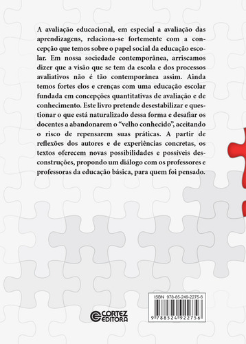 Avaliação das aprendizagens: sua relação com o papel social da escola, de Fernandes, Claudia de Oliveira. Editorial Cortez Editora e Livraria LTDA, capa mole em português, 2018