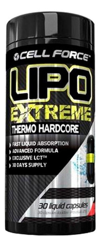 Lipo Extreme Thermo Hardcore 30 Caps - Cell Force