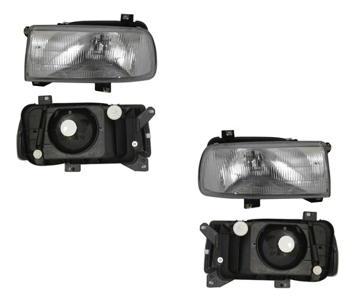 Par Faros Jetta 1993-1994-1995 F/crom Rayado Vidrio Opt