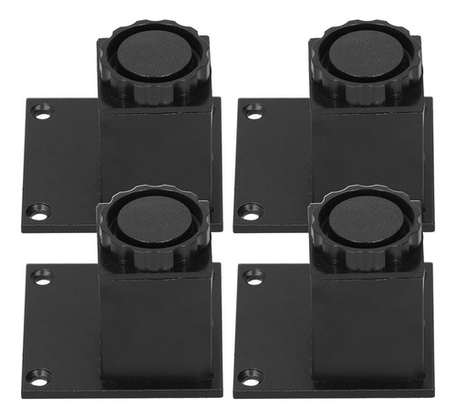 . 4 Unids/set Patas De Muebles De Altura Ajustable Aleación