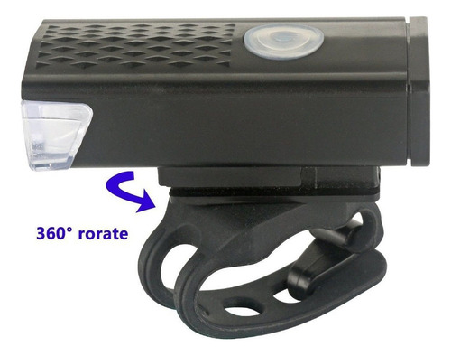 6pz Luz Bicicleta Accesorios Usb Recargable Delantera Trasera Tigmanerung Negro