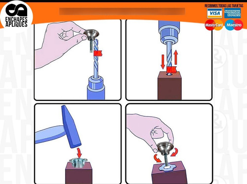 Imagen 3 de 5 de Nivelador Pata Acero Inox 2 X 5/16 X 4 Undades