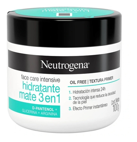 Crema Facial Neutrogena,hidratación Intensa 24 H,oil Free