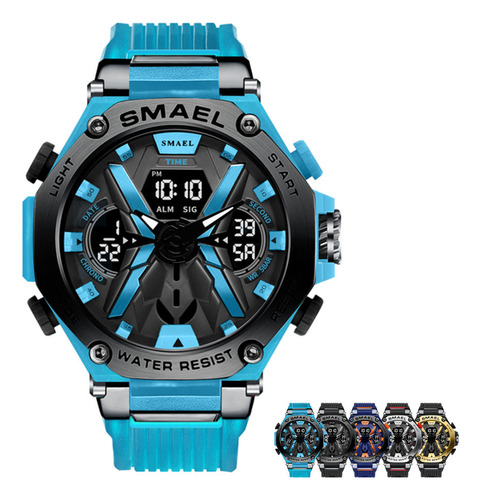 Tendencia Individual Masculina Reloj Azul Claro