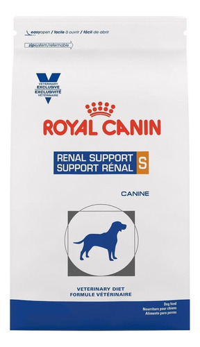 Imagen 1 de 3 de Alimento Royal Canin Veterinary Diet Canine Renal Support S para perro adulto todos los tamaños sabor mix en bolsa de 8kg