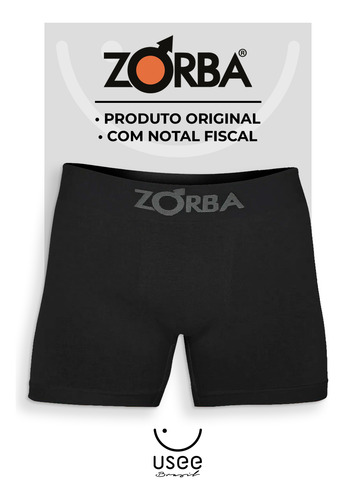 Kit Com 10 Cuecas Boxer Algodão Sem Costura Zorba 781