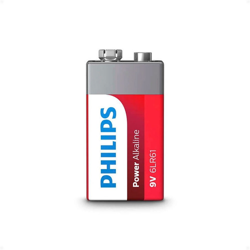 Pila Batería Alcalina 9v Philips (1 Uni) 6lr61 - Otec