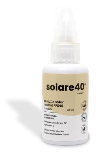 Protector Natural Mineral Solare Facial Con Color 60 Ml
