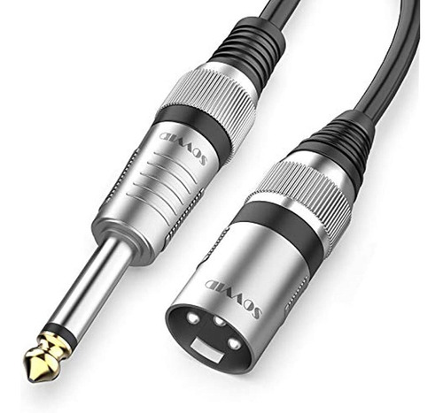 Cable Xlr Macho A 1/4 - Sovvid Cable De Micrófono De 6,35 Mm