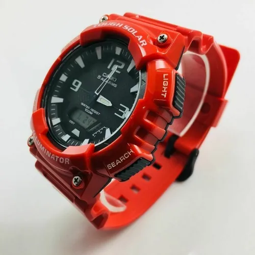 Casio tough cheap solar red