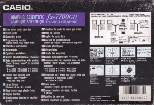 Calculadora Gráfica Científica Casio Fx-7700gh (Usado)