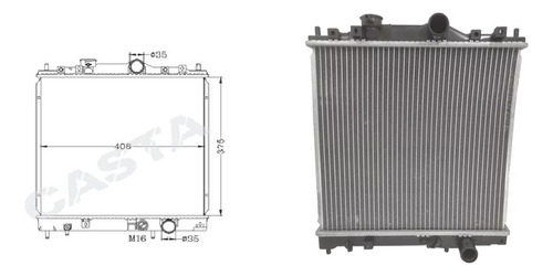 Radiador Mitsubishi Lancer 1993 Al 1997 1.3 1.5 Mecanico