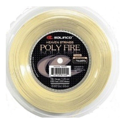 Rollo De Cuerdas Solinco Poly Fire Encordado Tenis - Olivos