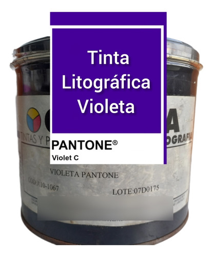 Tinta Litográfica Pantone Violeta/ Artes Gráficas/ Imprenta 