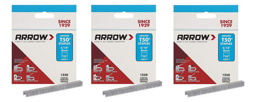 Grapas T-50 1250 Piezas 5/16 Pulgadas