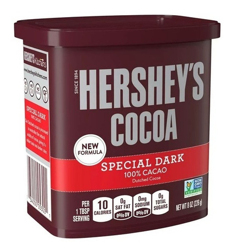 Chocolate El Polvo Sin Azucar Hershey´s *cocoa* 226g