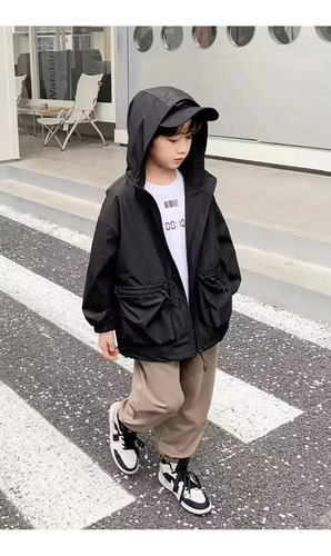 Chaqueta Casual Con Capucha Para Niños, Ropa De Abrigo Para