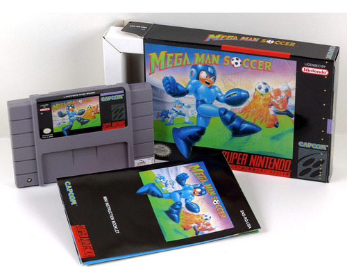 Mega Man Soccer Super Nintendo Snes Completo