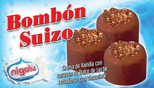 Postre Helado Bombon Suizo Para Evento Porcionado X 16unid