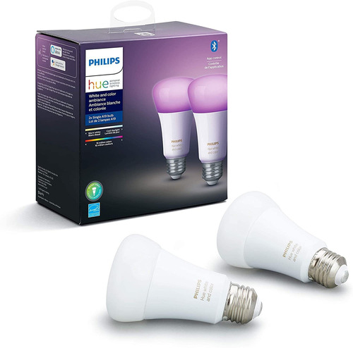 Bombillas Led Inteligentes Philips Hue A19, Paquete De 2