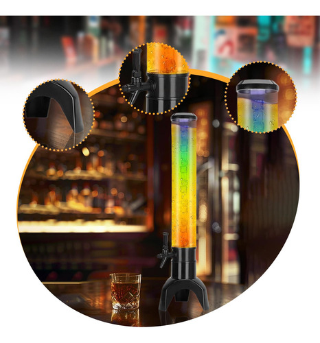 Dispensador De Cerveza Mimosa Estable Estable 15l Negro