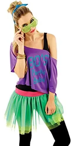 Fun Shack 80s Outfit Para Mujer 80s Costume Accessories Kit