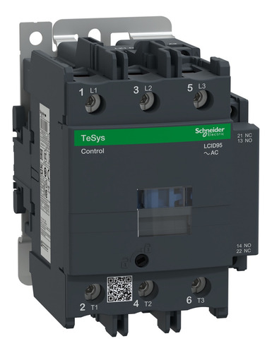 Contactor 95amp Schneider Tripolar 1na+1nc 45kw 220vca 3x95a