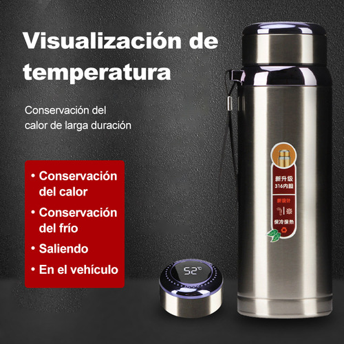 Botella De Térmica Agua Acero Inoxidable Camping 800ml