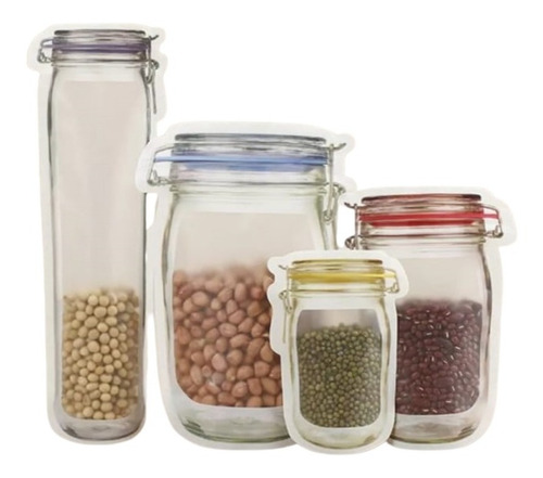 Bolsas De Silicon Reutilizables Para Alimentos Pack 4 Pzas