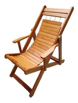 Comprar Silla Reposera Perezosa De Madera Terraza Playa 3 Tiempos