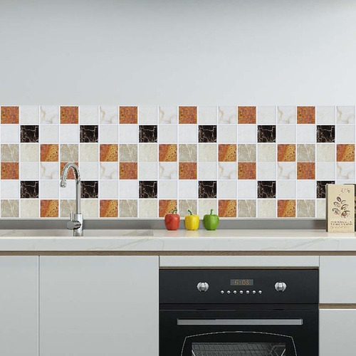 Sfs Mosaicos Pegatinas Para Cocina O Baño P, 6 Unidades