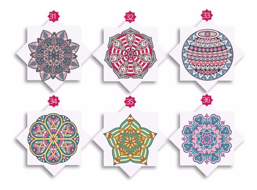 Imagen 7 de 7 de Vinilos Pared Mandalas 30x30cm