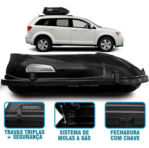 Bagageiro Maleiro De Teto 400 Litros Motobul Dodge Journey