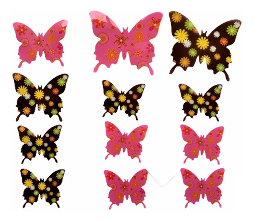 24 Mariposas 3d Para Decorar,