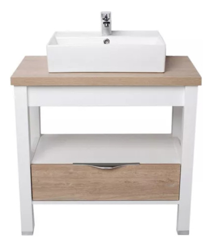 Mueble De Baño Pie Oak 60 Cm Sin Bacha - Campi