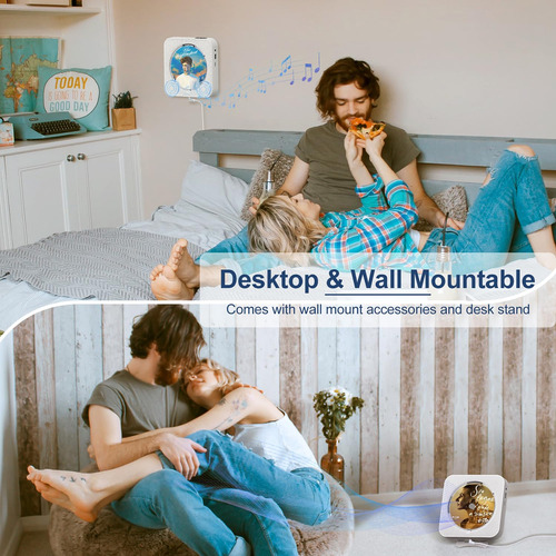 Reproductor De Cd Portátil Bluetooth Marca X Modelo Y Color