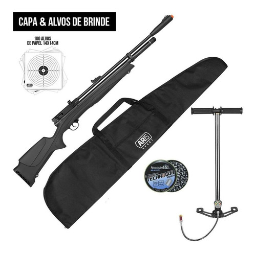 Carabina Pressao 5.5 Pcp Beeman 1336 22 Com Bomba Quickshot