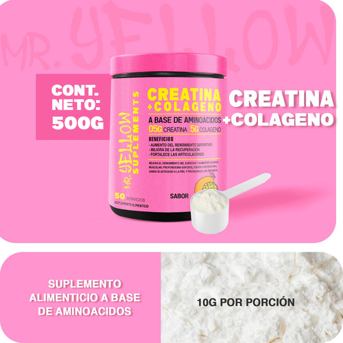 Black Creatina + Colgeno 1kg 100 Servs Mango