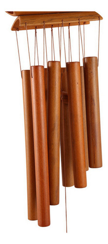 A 4 Campanillas De Viento De Bambú Hechas A Mano, Naturales,