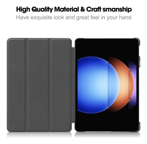 Funda De Piel Negra Para Xiaomi Pad 6s Pro