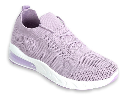 Imagen 2 de 8 de Zapatilla Wake C095 Mujer Urbana Cordones Burbuja Running