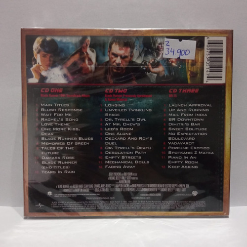 Vangelis Blade Runner Trilogy 3cd Nuevo Eu Musicovinyl