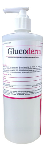 Glucoderm 500ml Gluconato De Clorhexidina Al 1% Dispensador