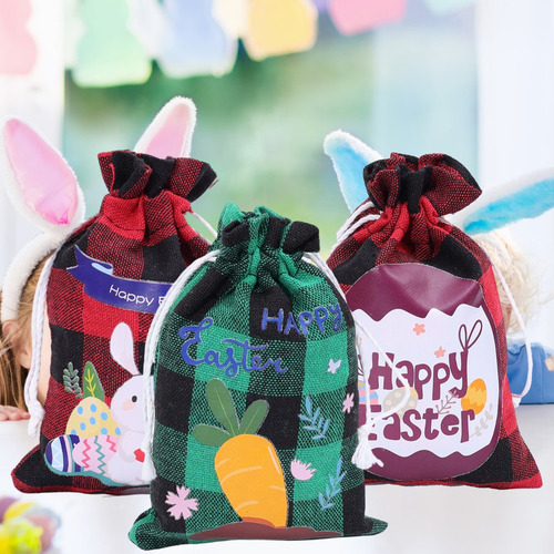 Bolsas De Pascua, Paquete De Huevos De Conejo, Bolsillo Para