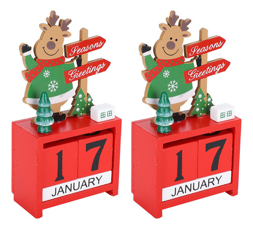 Adornos De Calendario Navideño, 2 Piezas, Decoraciones De Ma