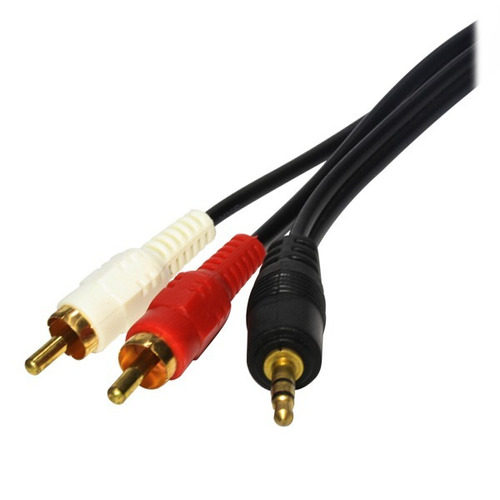 Imagen 1 de 2 de Cable Auxiliar Rca Plug 3.5 Extensión Estéreo 3 Metros
