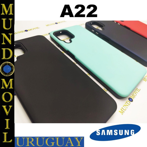 Protector Samsung Galaxy A22 Funda Reforzada Mas Vidrio 9h