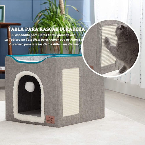 Cama Para Gatos Plegable Extraíble Y Lavable Casa Para Gatos