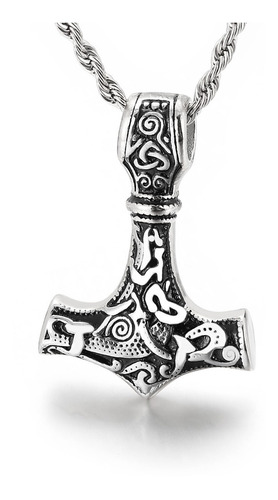 Collar Vikingo Martillo De Thor Mjolnir Nórdico Fuerza Celta
